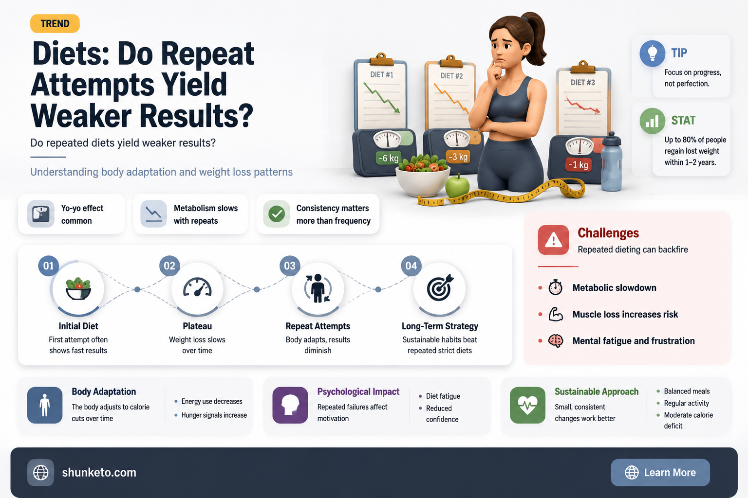 are diets less effective the second time you do it
