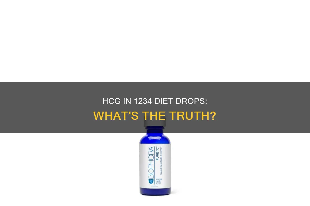 do 1234 diet drops contain hcg