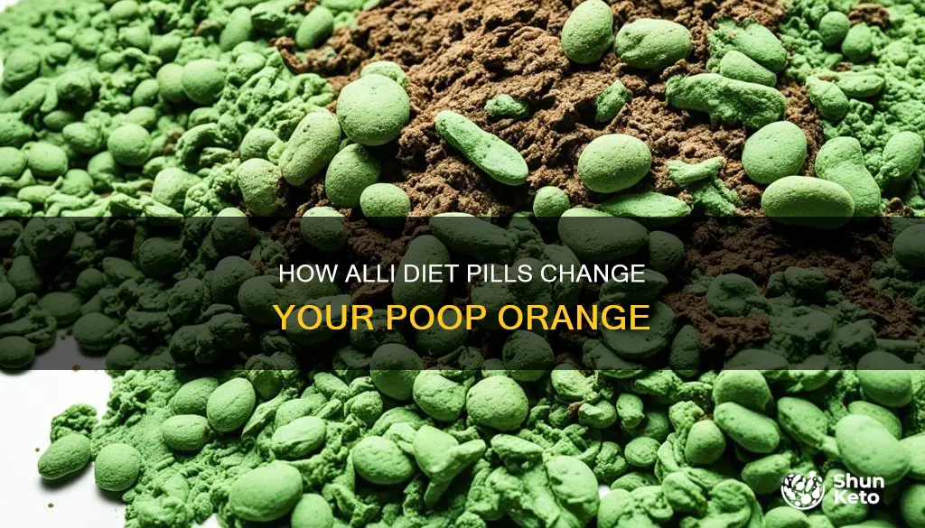 do alli diet pills make your poop orange