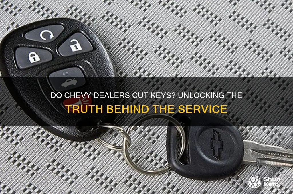 do chevy dealers cut kets