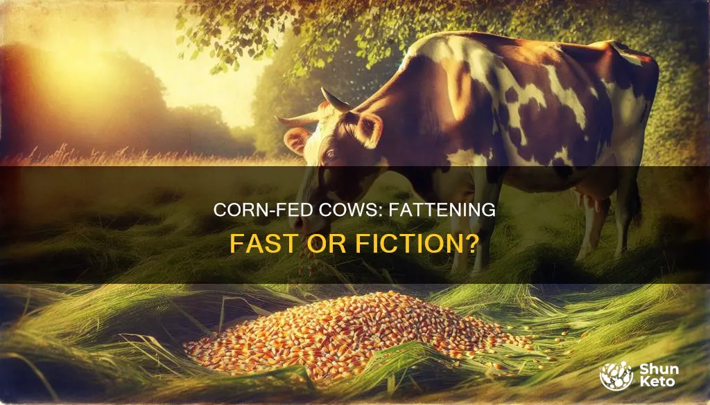 do corn based diets cause cows to far
