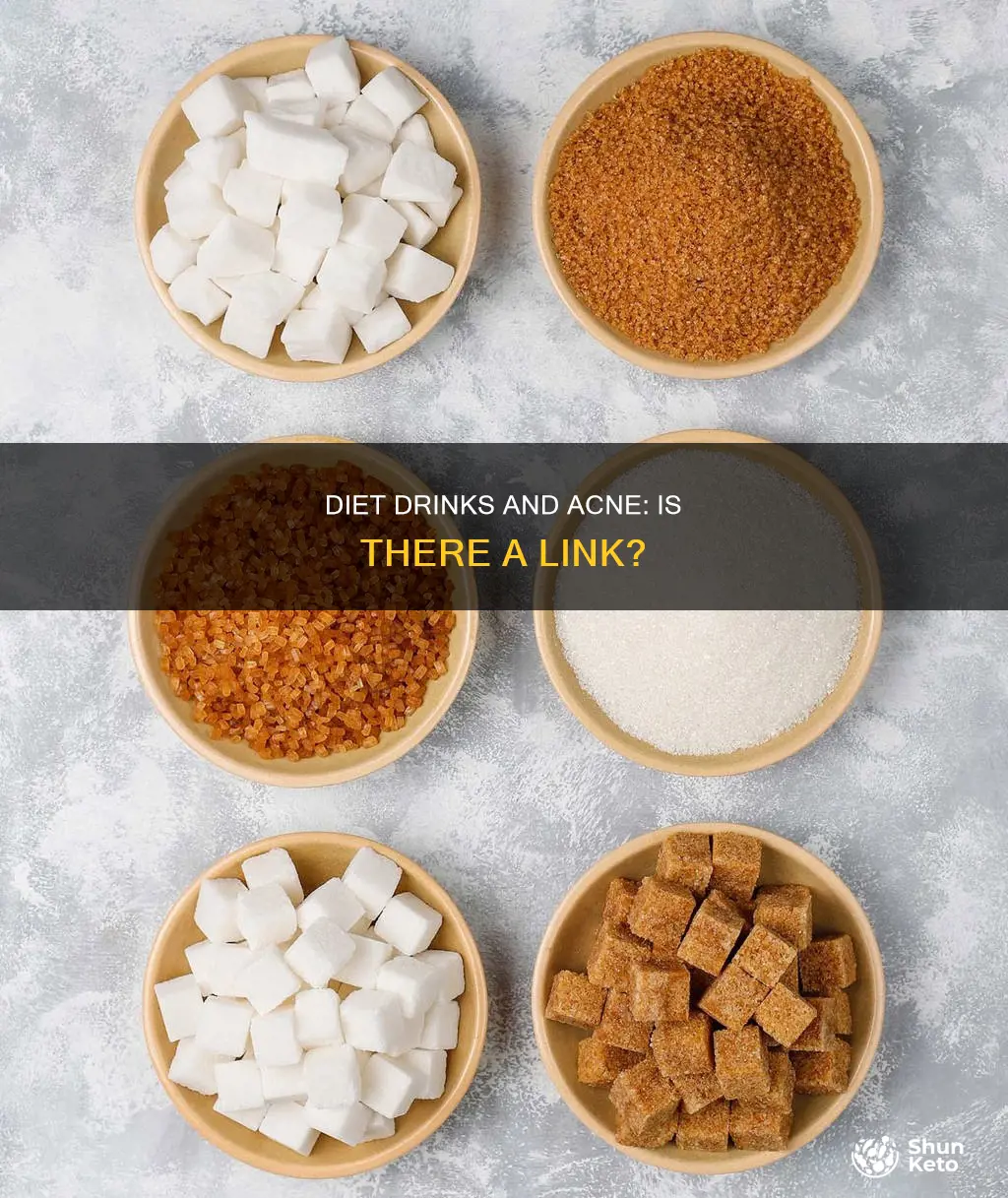 do diet drinks cause acne