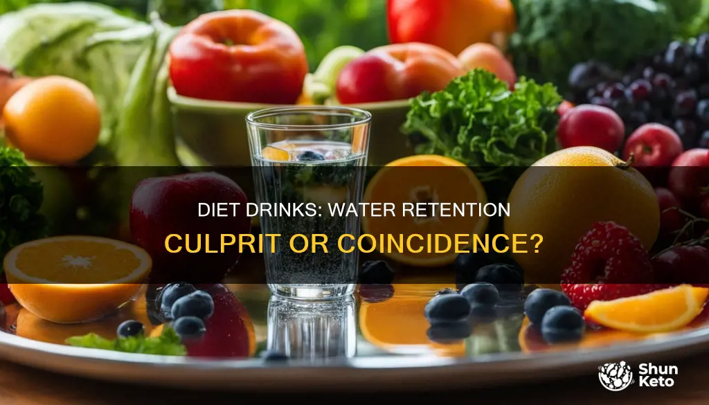 do diet drinks cause water retention