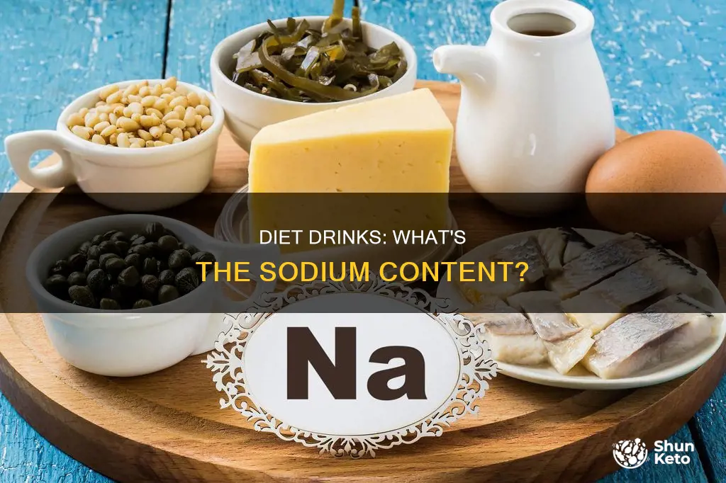 do diet drinks have sodium