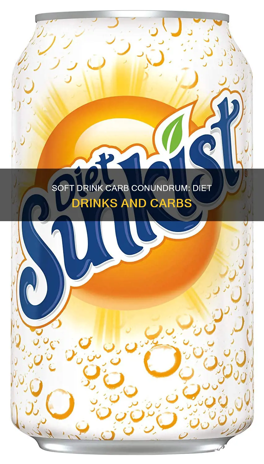 do diet soft drinks have carbs