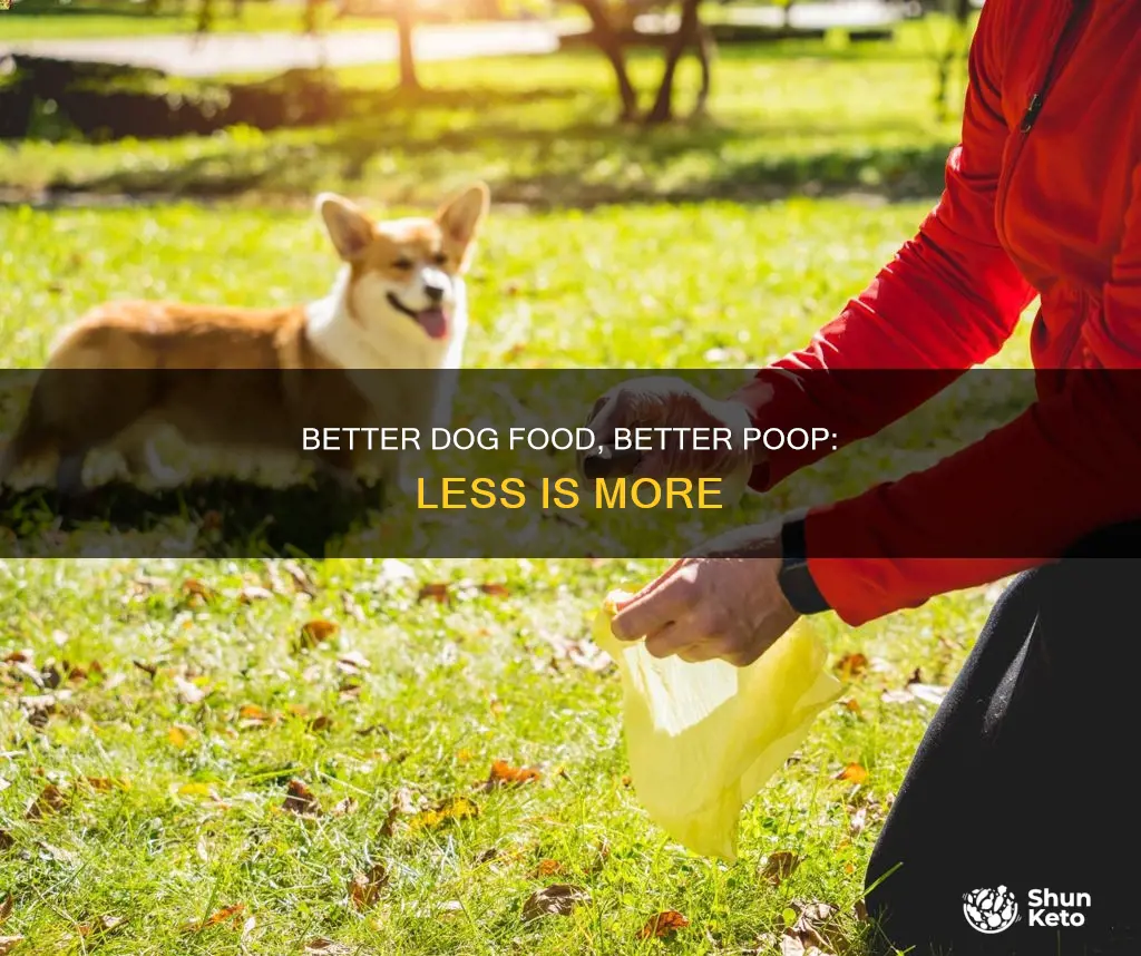 do dogs poop less with better diet