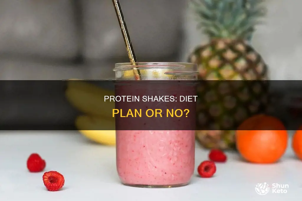 do i need a diet plan when using protein shakes