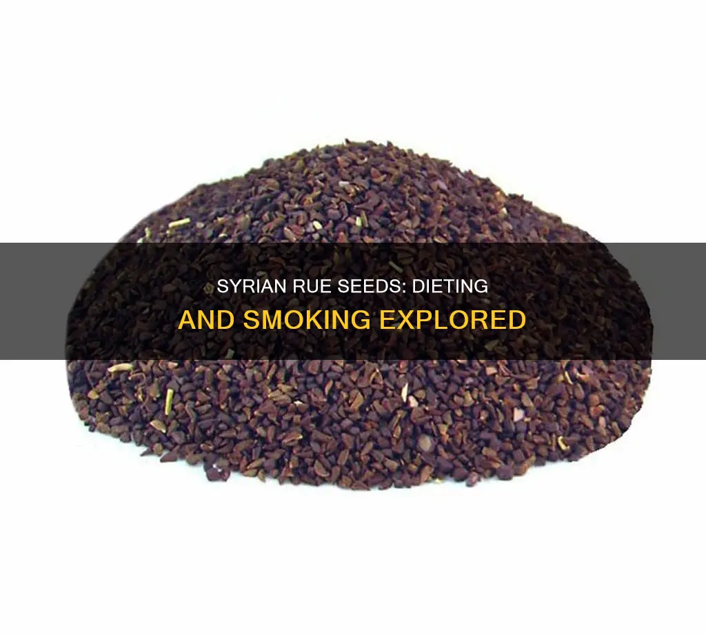 do i need to follow diet smoking syrian rue seeds