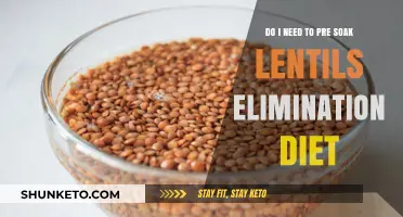 Lentils: Pre-soaking for an Elimination Diet