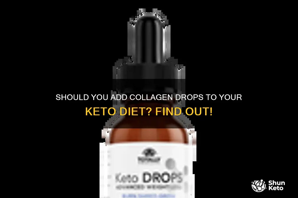 do i put colligandrops in my keto