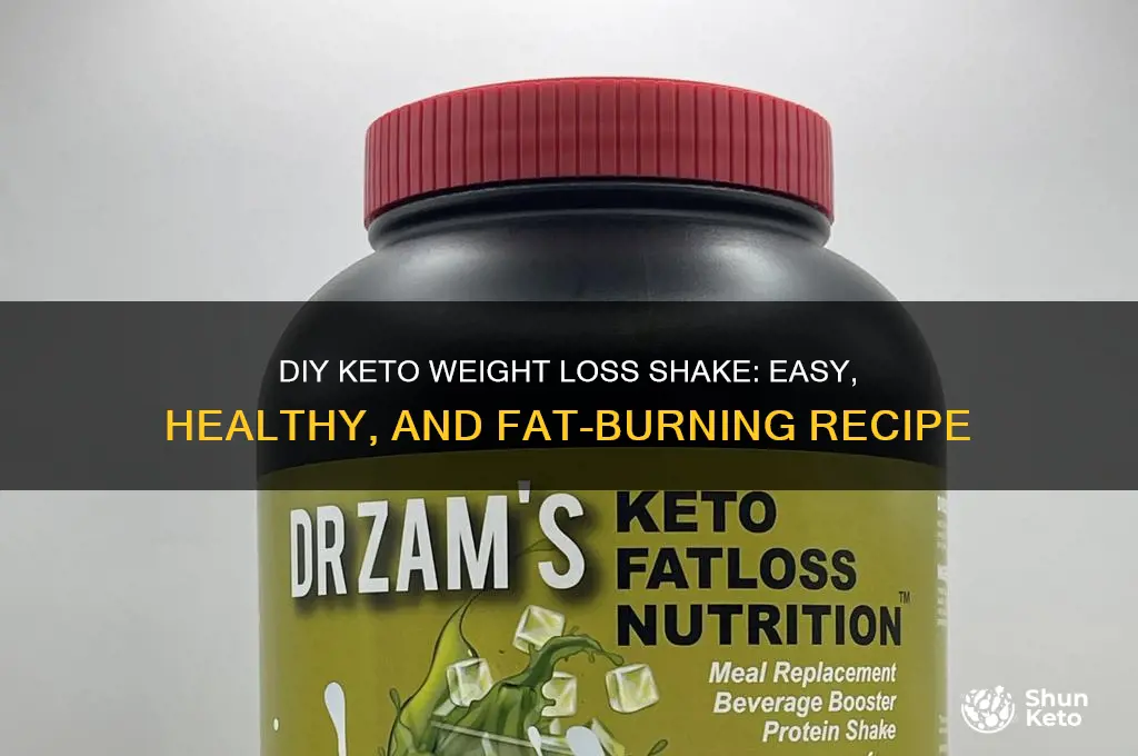 do it yourself keto weightloss shake