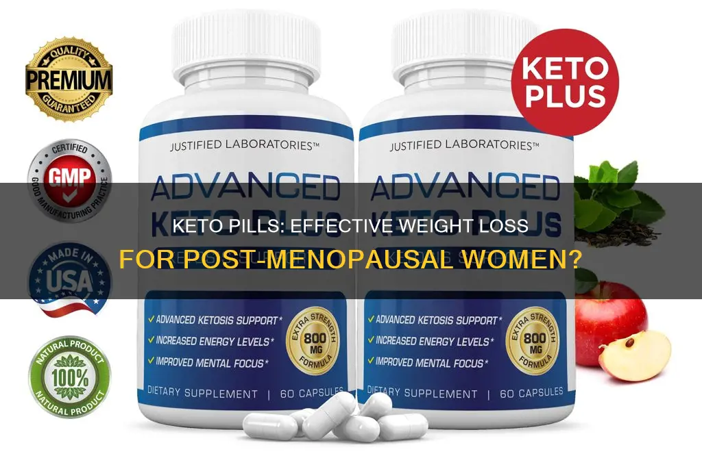 do keto pills work for post menopausal women