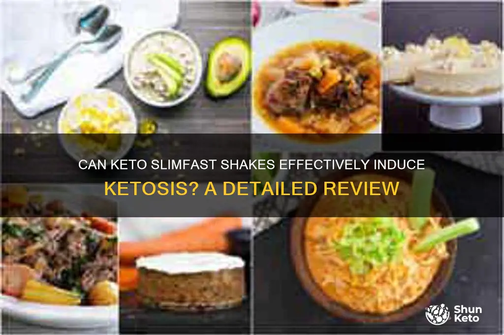 do keto slimfast shakes promote ketosis