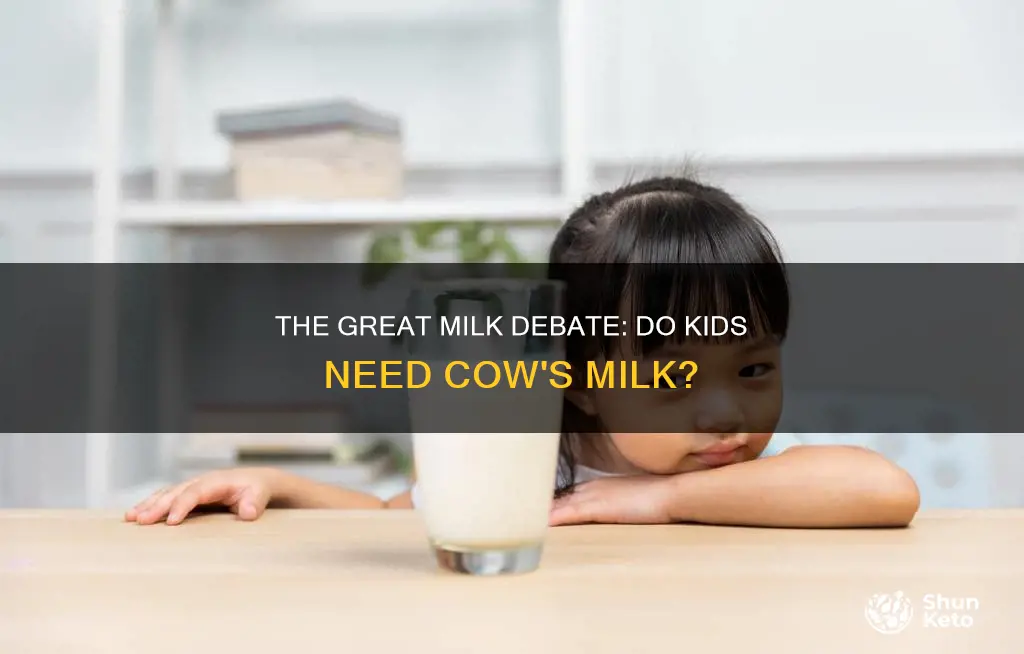 do kids need cow milk in their daily diet