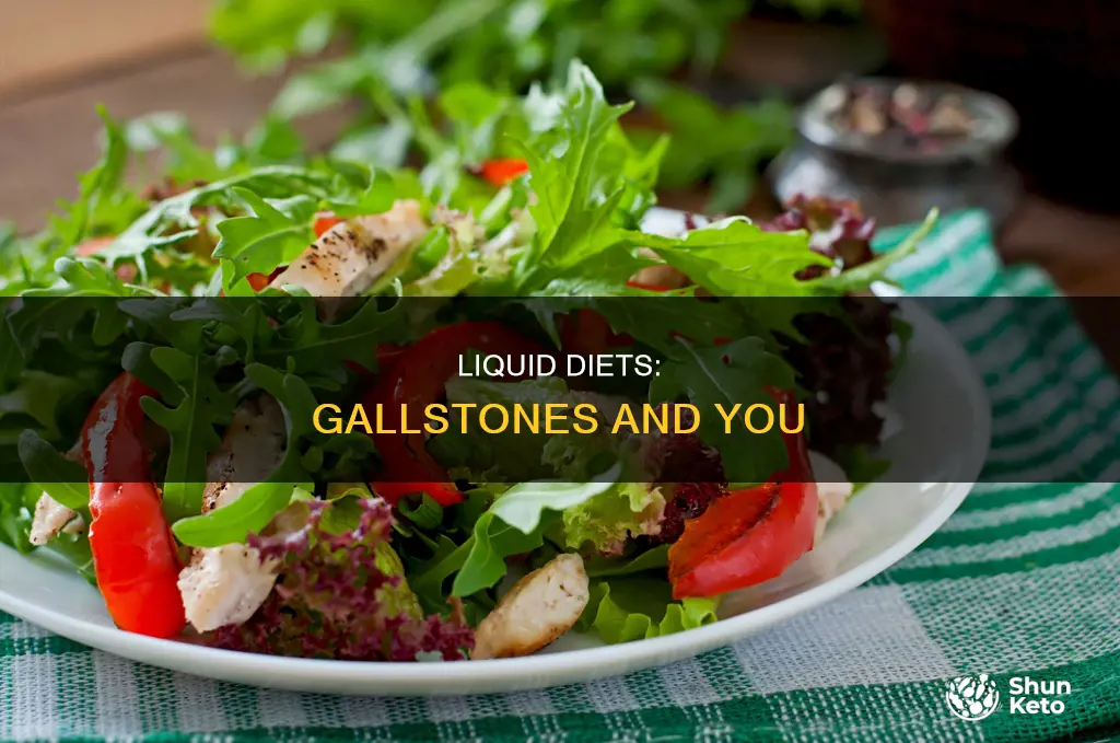 do liquid diets cause and gallstones