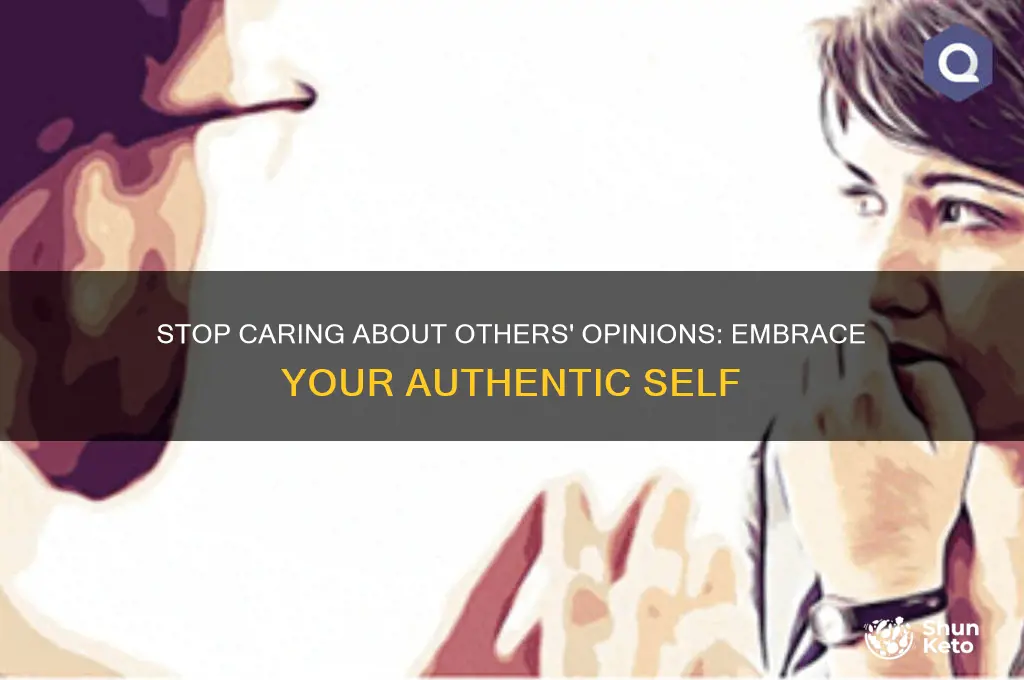 do not ket what someone thinks of you