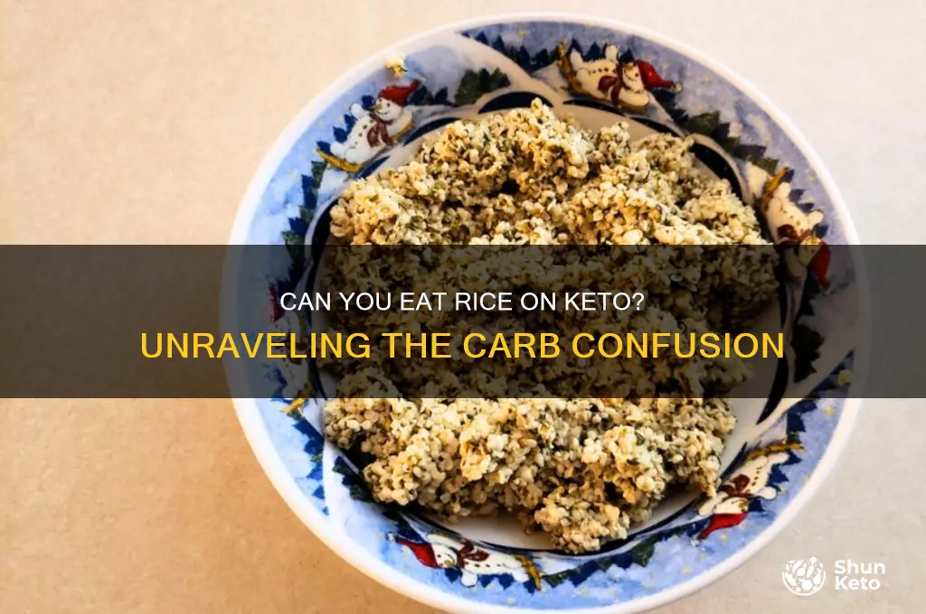 do people eat rice with keto