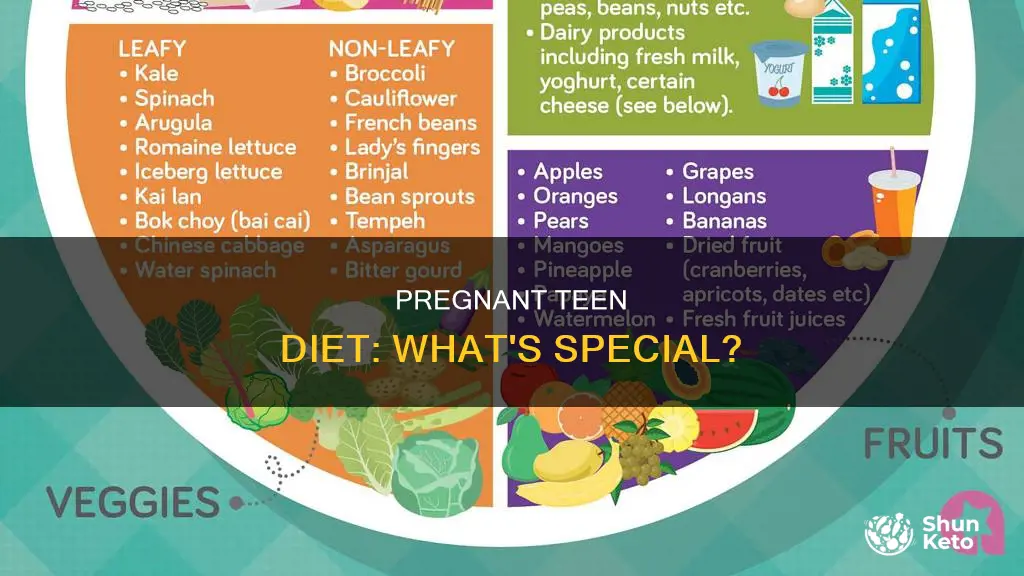 do teenage pregnant mothers need to have a special diet