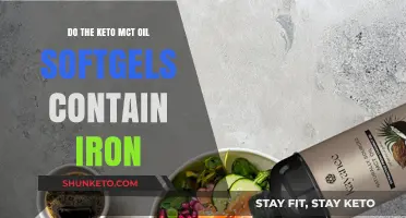 Keto MCT Oil Softgels: Iron Content Explained for Dieters