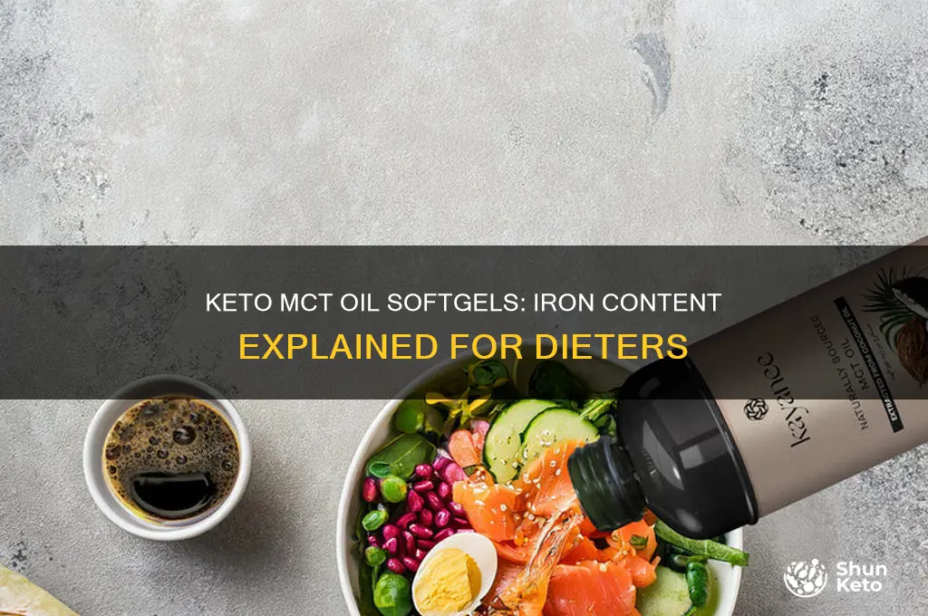 do the keto mct oil softgels contain iron
