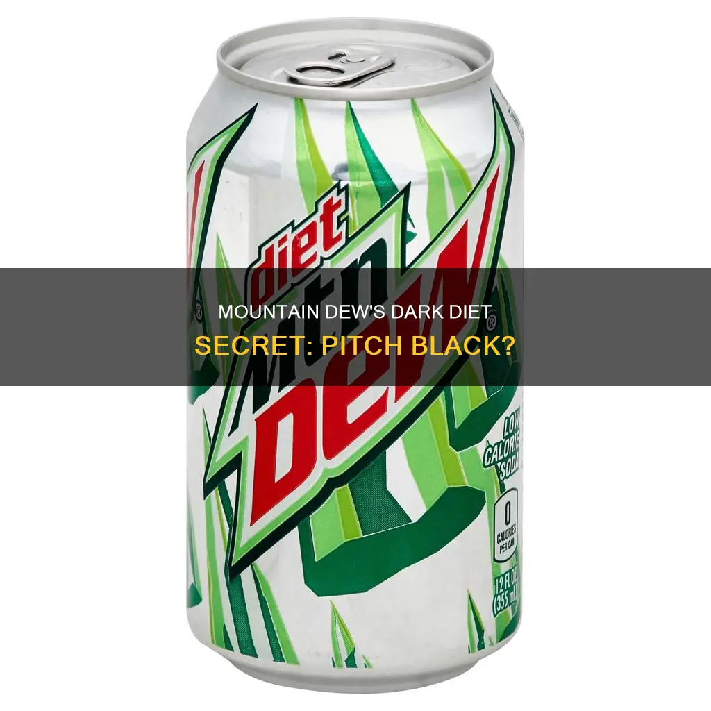 do they make diet mountain dew pitch dark