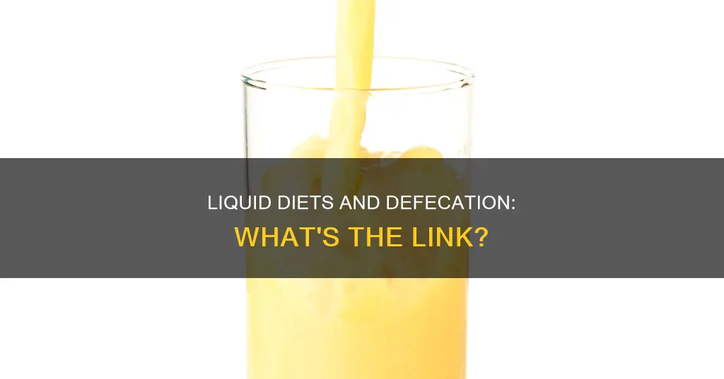 do you defecate on a liquid diet