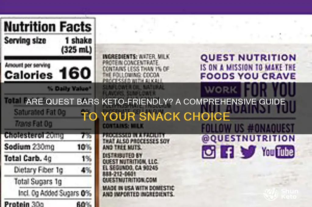 do you eat quest bars on keto