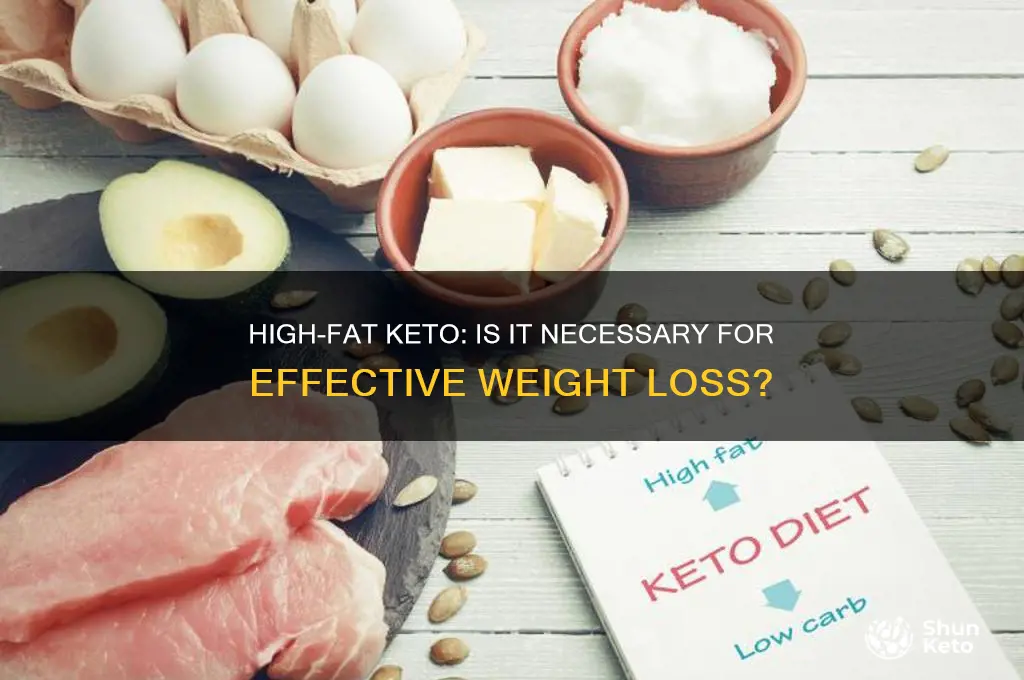 do you have to eat high fat on keto diet