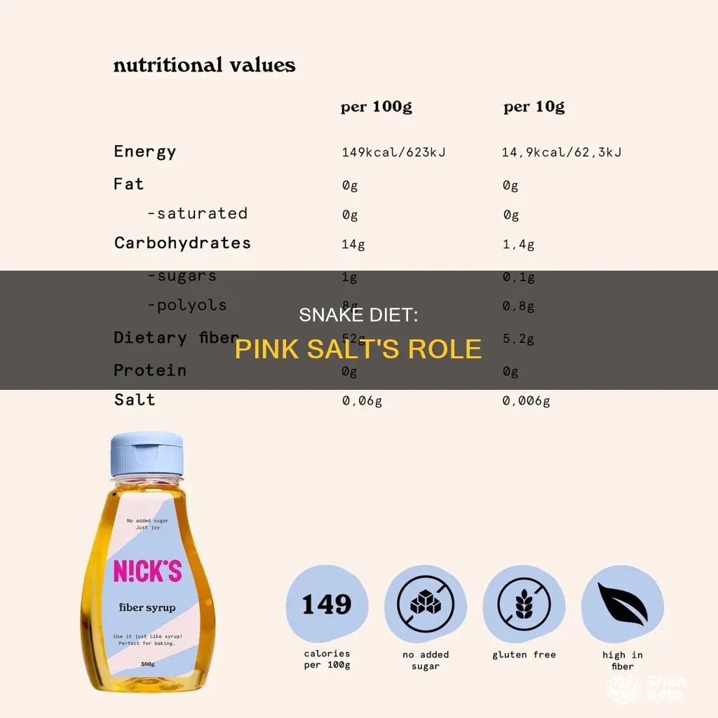 do you need pink salt for snake diet