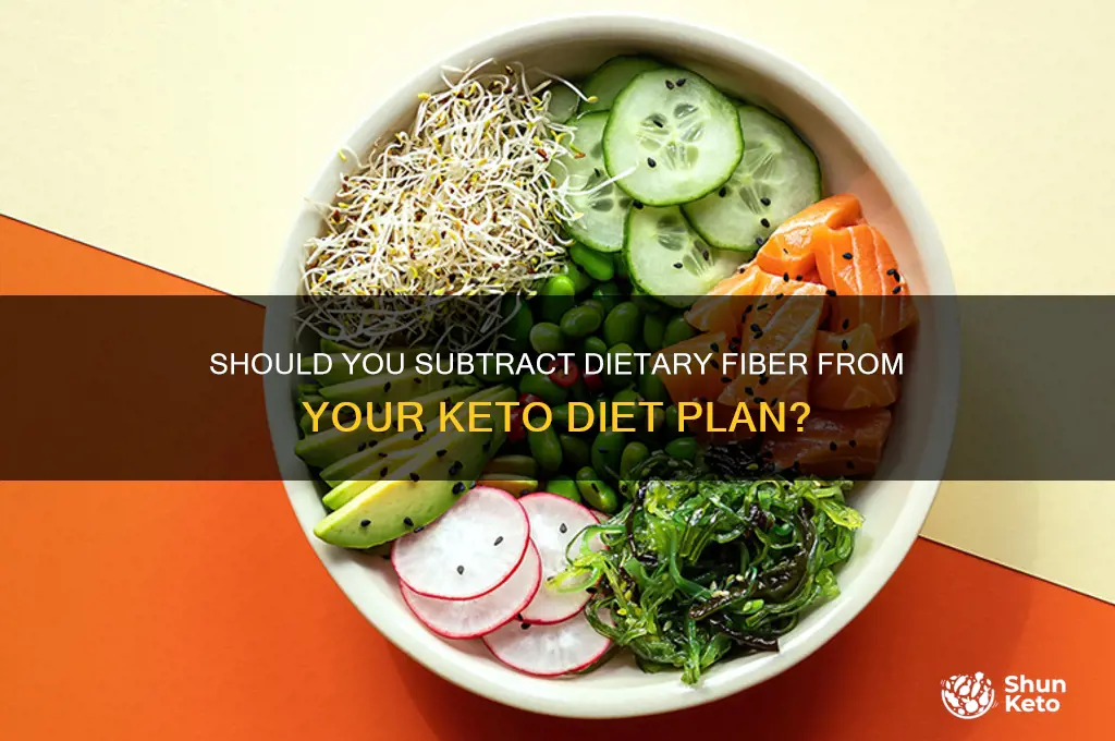 do you suybtract dietary fiber from keto diet