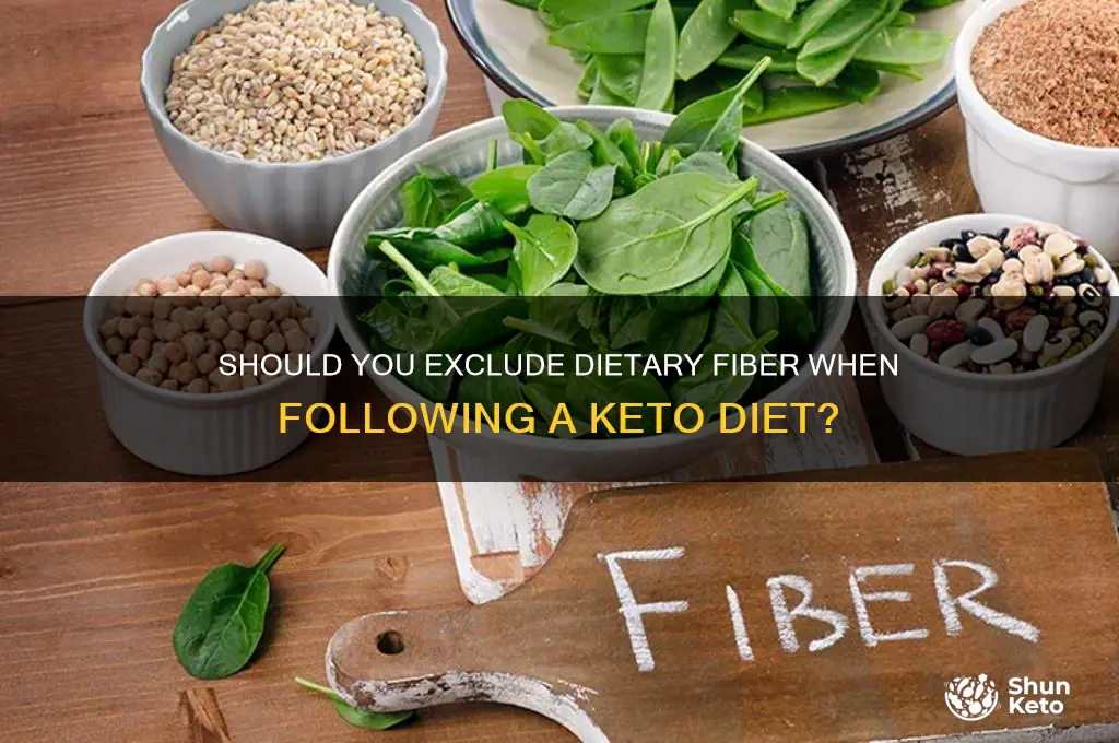 do you take away dietery fiber on a keto diet