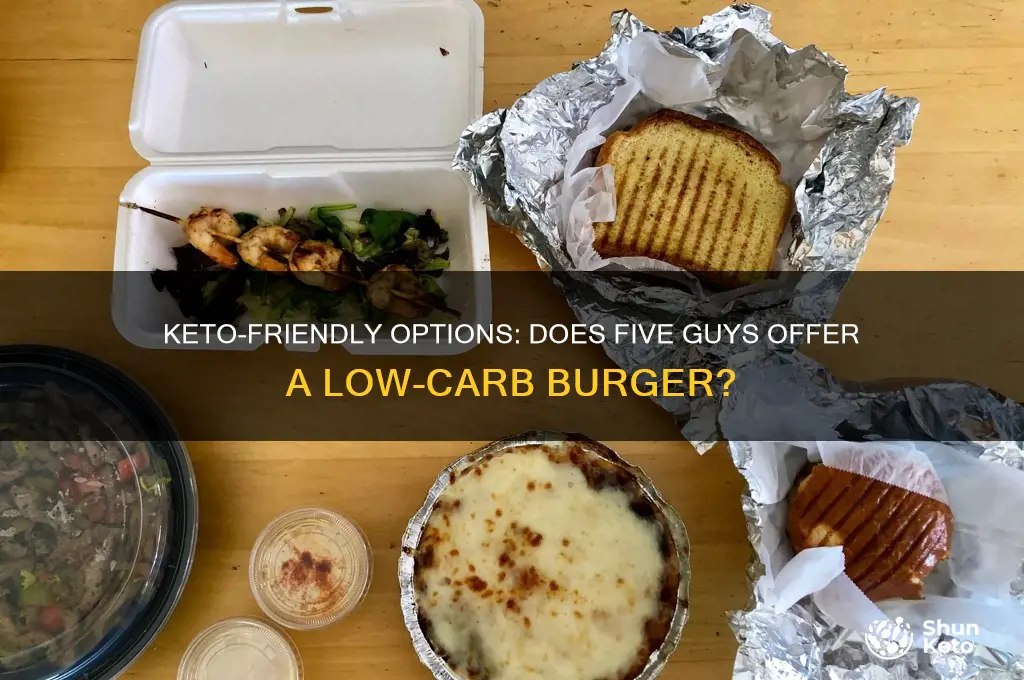 does 5 guys have a keto burger
