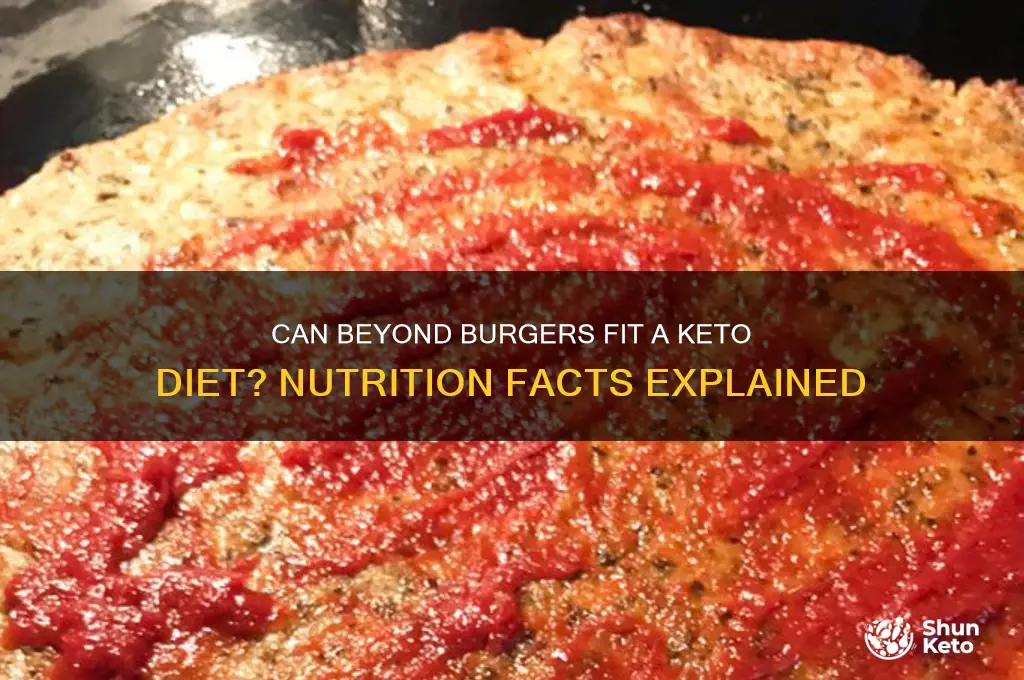 does a beyond burger fit into the keto diet