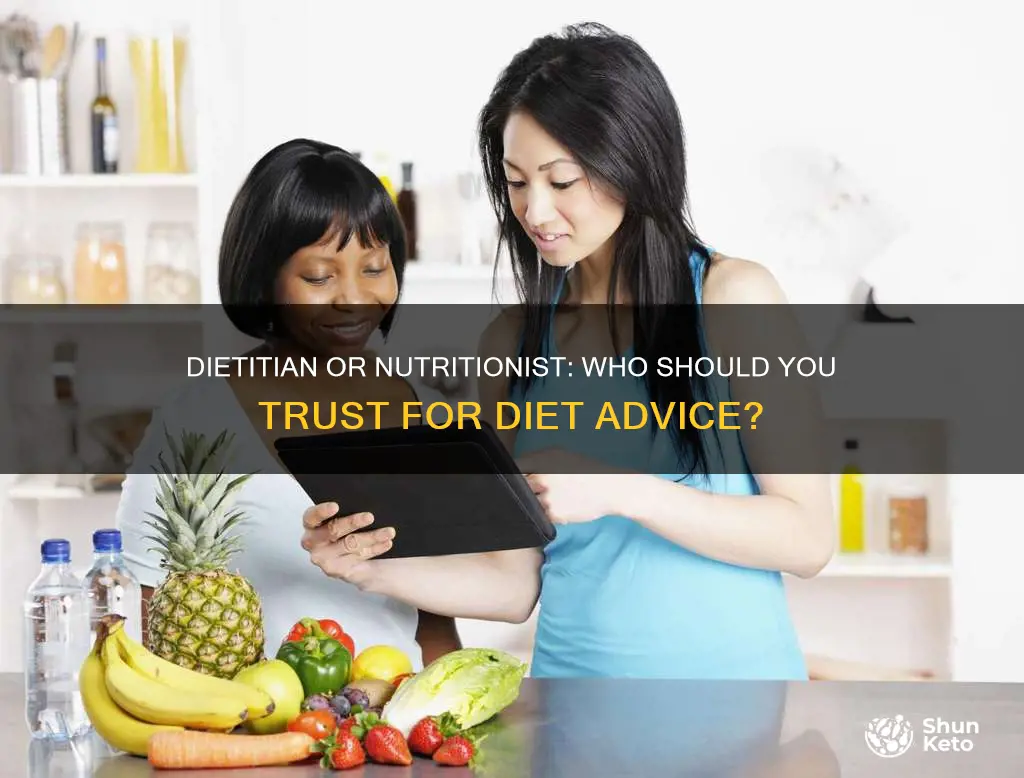 does a dietin make diet or is it a nutrionist