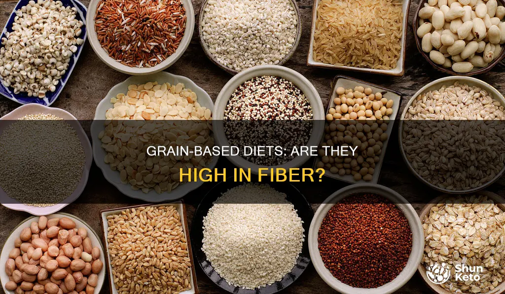 does a grain based diet have fiber