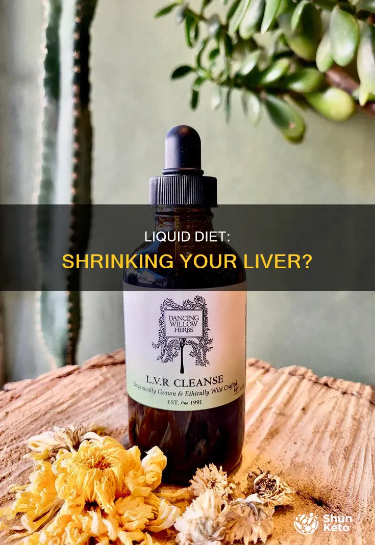 does a liquid diet really shrink your liver