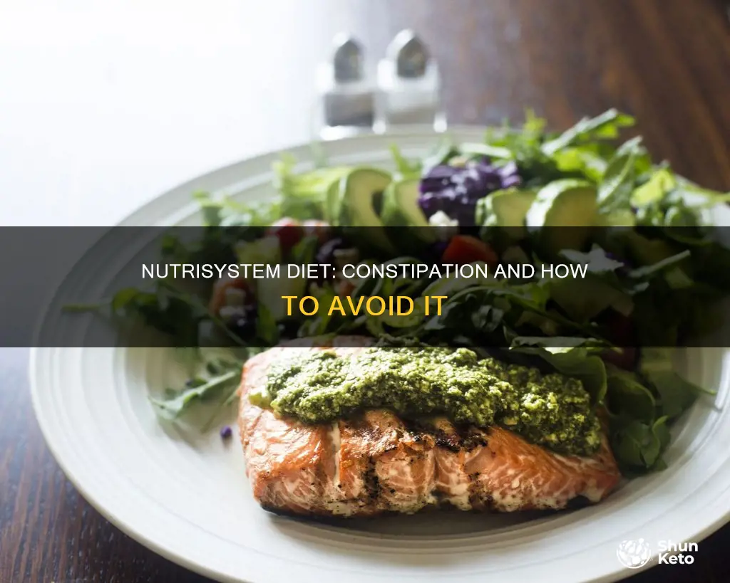 does a nutrisystem diet cause constipation