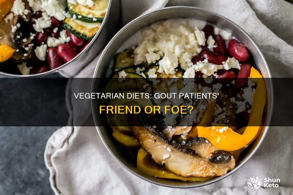 does a vegatarian diet help gout patients