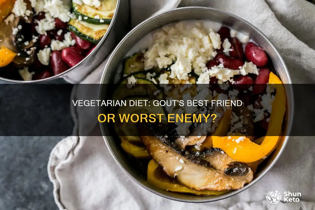 does a vegetarian diet help gout