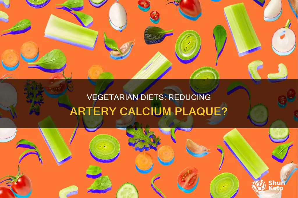 does a vegetarian diet help reduce calcium plaque in arteries