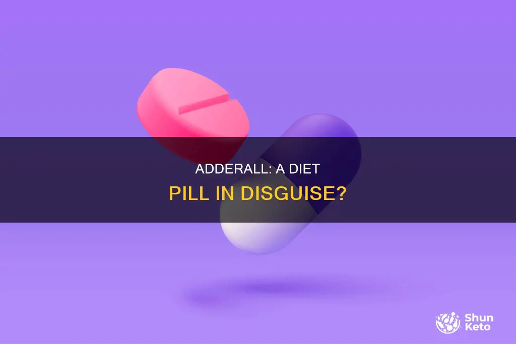 does adderall count as a diet pill