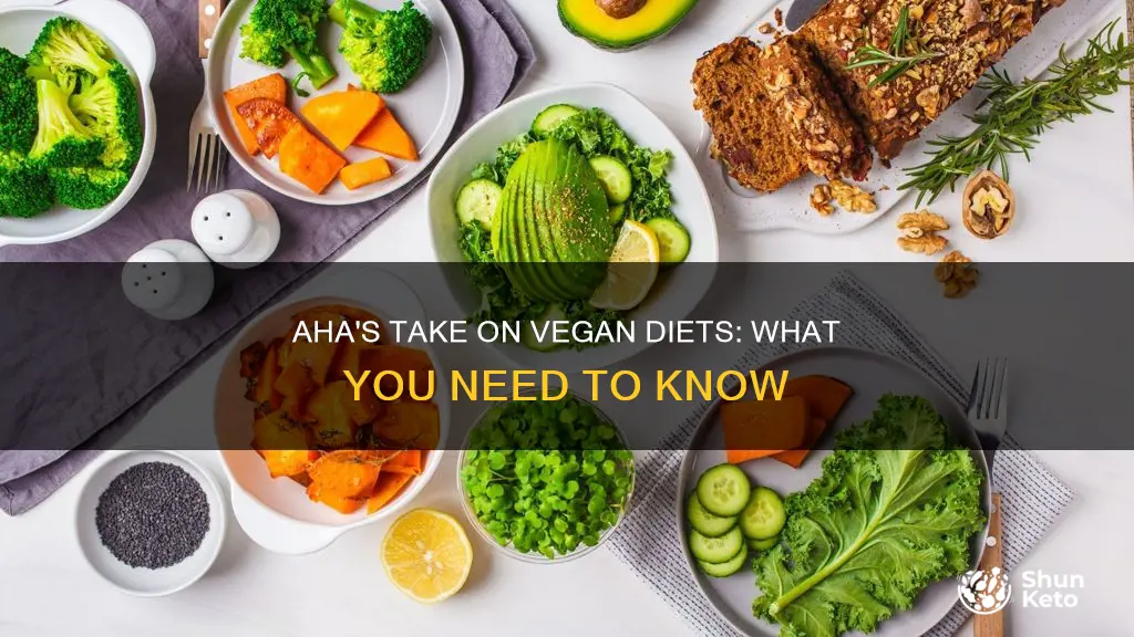 does aha recommend vegan diet