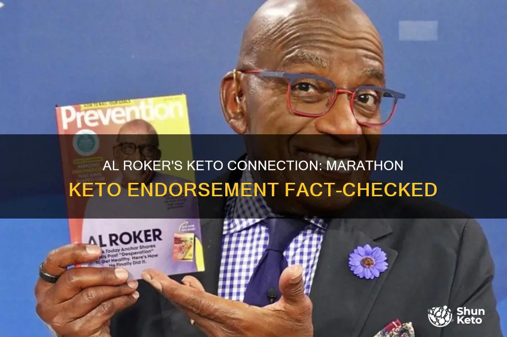 does al roker endorse marathon keto