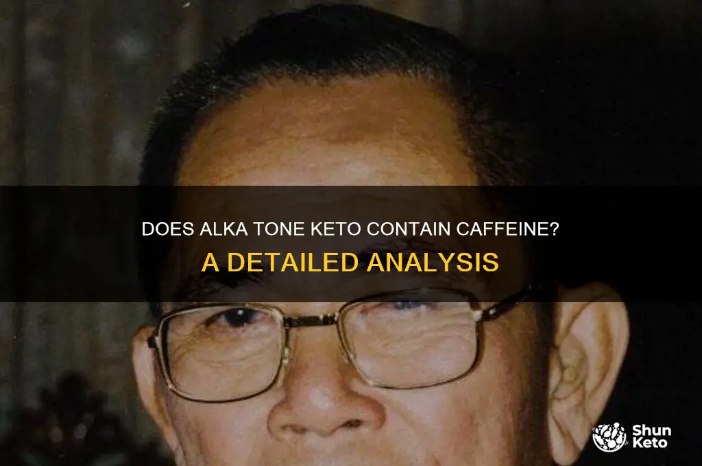 does alka tone keto have caffeine
