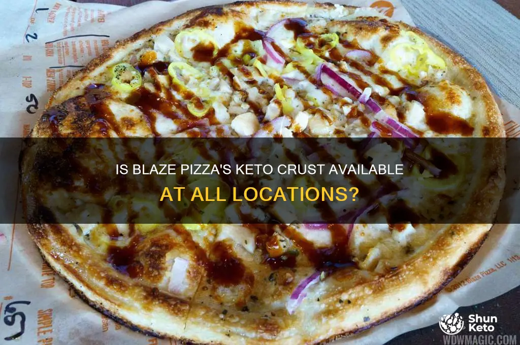 does all blaze pizza have keto crust
