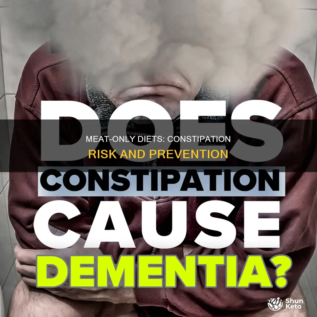 does all meat diet cause constipation