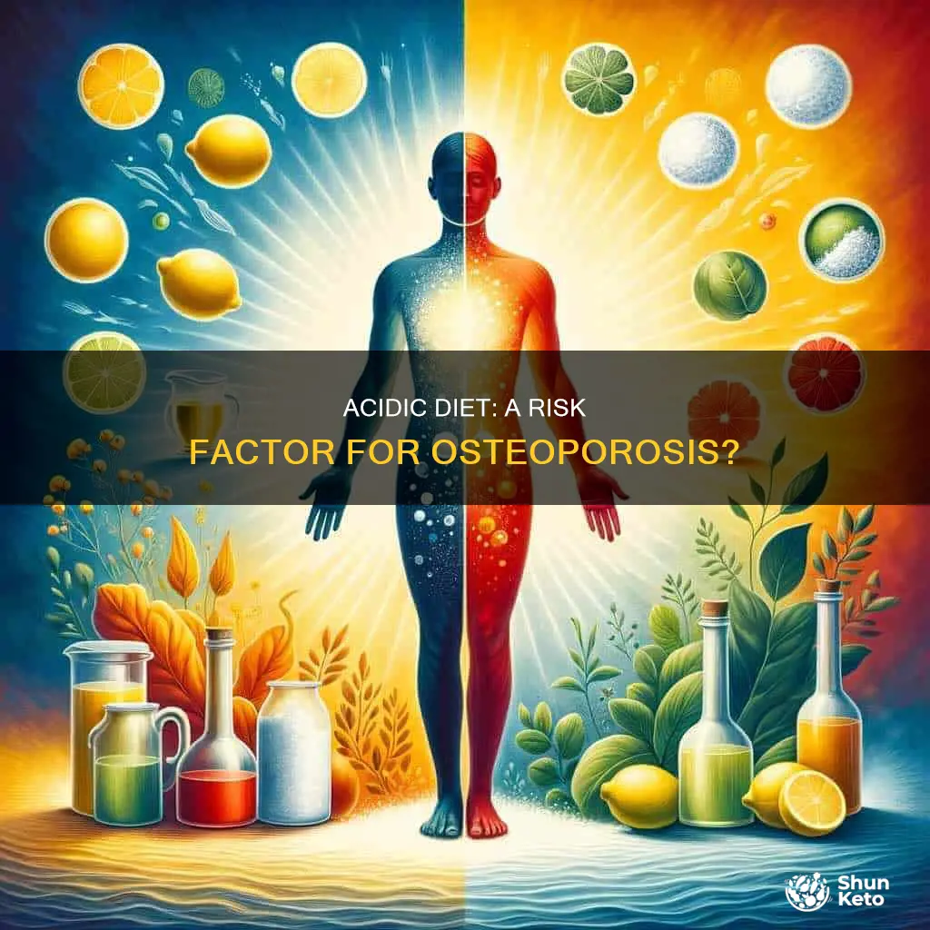 does an acidic diet increase risk for osteoporosis