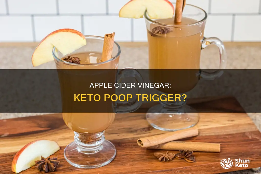 does apple cider vinegar cause poop on keto