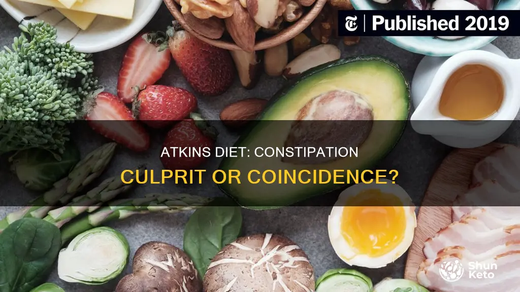 does atkins diet cause constipation