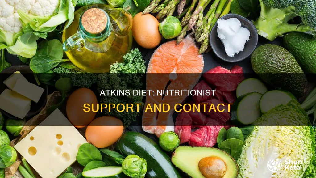 does atkins diet have support or contact with nutrition professionals